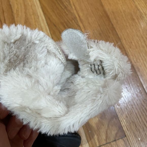 Jack and Lily Girls Pink Leather Booties Size 12-18 M Faux Fur Lined Excellent - Picture 7 of 11